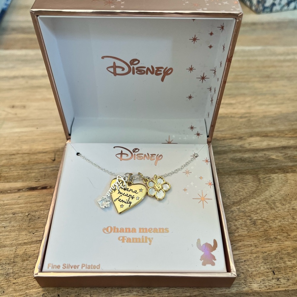 Disney Classics Jewelry | Lilo & Stitch | Ohana Means Family Pendant Necklace